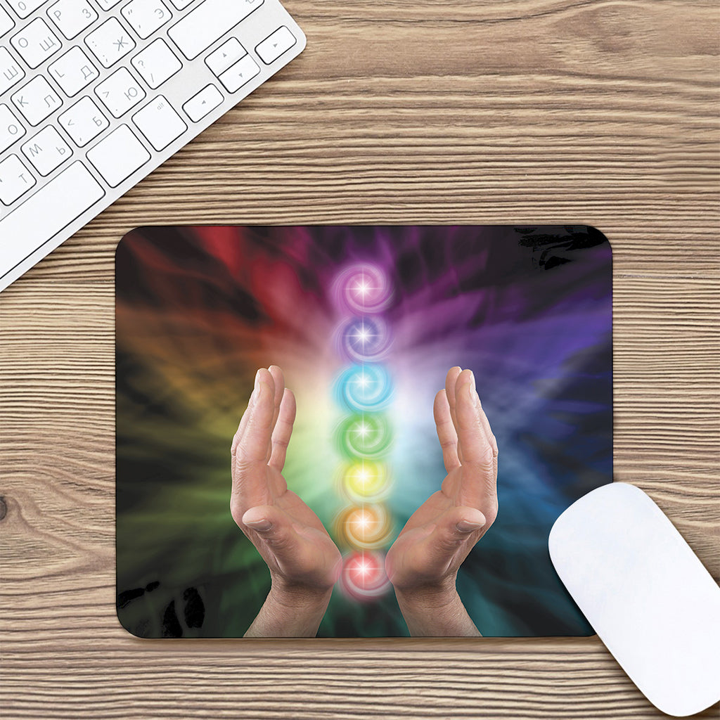 Seven Chakras Energy Print Mouse Pad