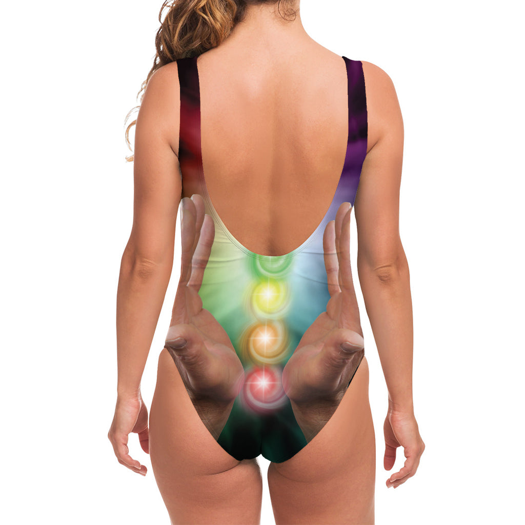 Seven Chakras Energy Print One Piece Swimsuit