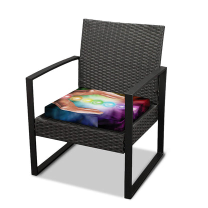 Seven Chakras Energy Print Outdoor Seat Cushion Cover