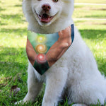 Seven Chakras Energy Print Over The Collar Dog Bandana