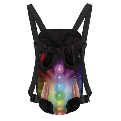 Seven Chakras Energy Print Pet Carrier Backpack