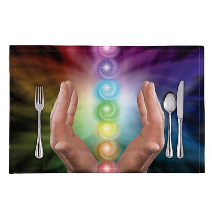 Seven Chakras Energy Print Placemat