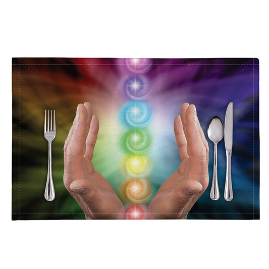 Seven Chakras Energy Print Placemat