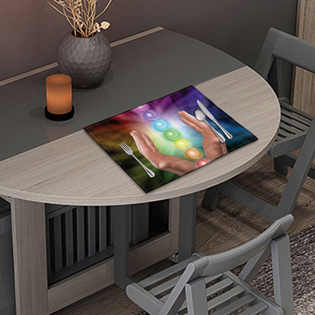 Seven Chakras Energy Print Placemat