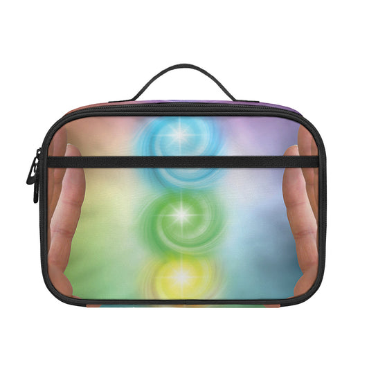 Seven Chakras Energy Print Portable Lunch Bag