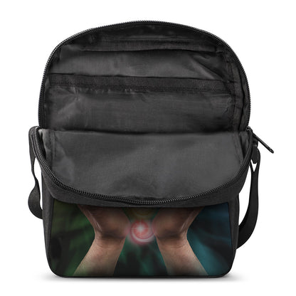 Seven Chakras Energy Print Rectangular Crossbody Bag