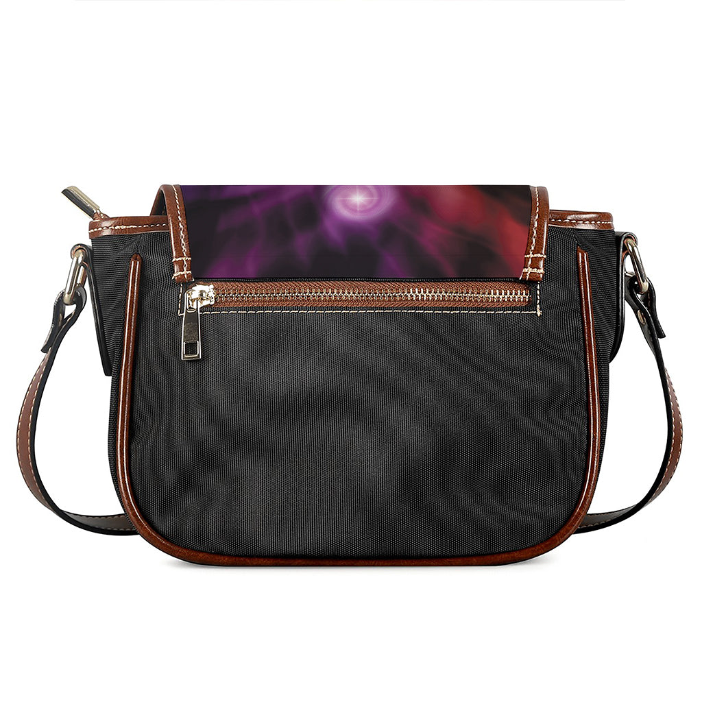 Seven Chakras Energy Print Saddle Bag