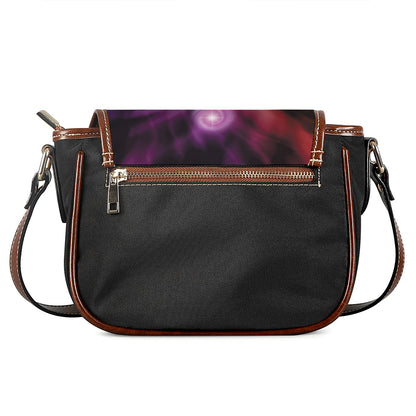Seven Chakras Energy Print Saddle Bag