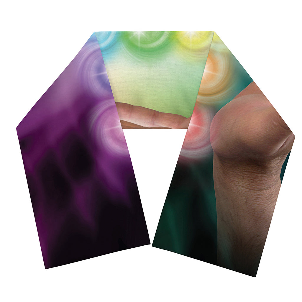 Seven Chakras Energy Print Scarf
