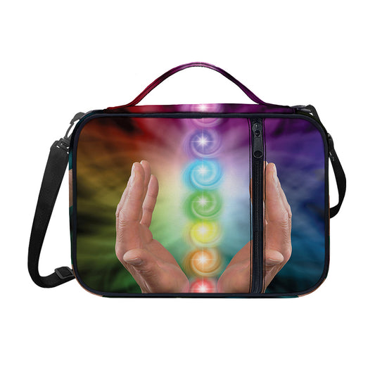 Seven Chakras Energy Print Shoulder Strap Bible Bag