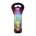 Seven Chakras Energy Print Single Neoprene Wine Tote