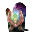 Seven Chakras Energy Print Single Oven Mitt