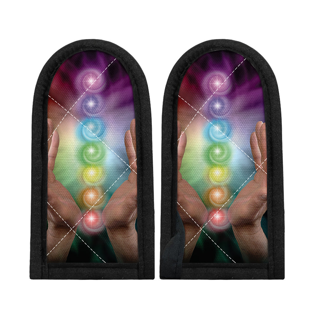 Seven Chakras Energy Print Skillet Handle Cover
