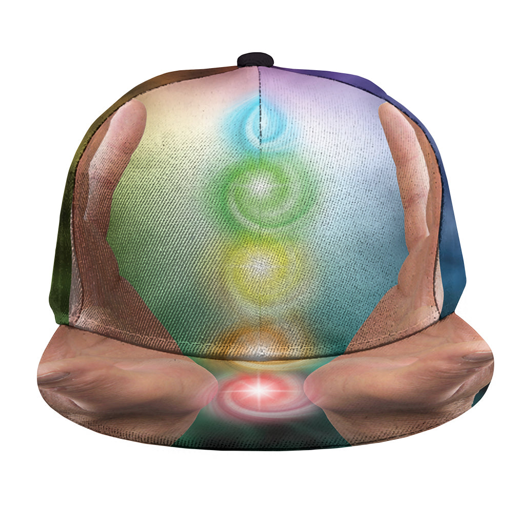 Seven Chakras Energy Print Snapback Cap