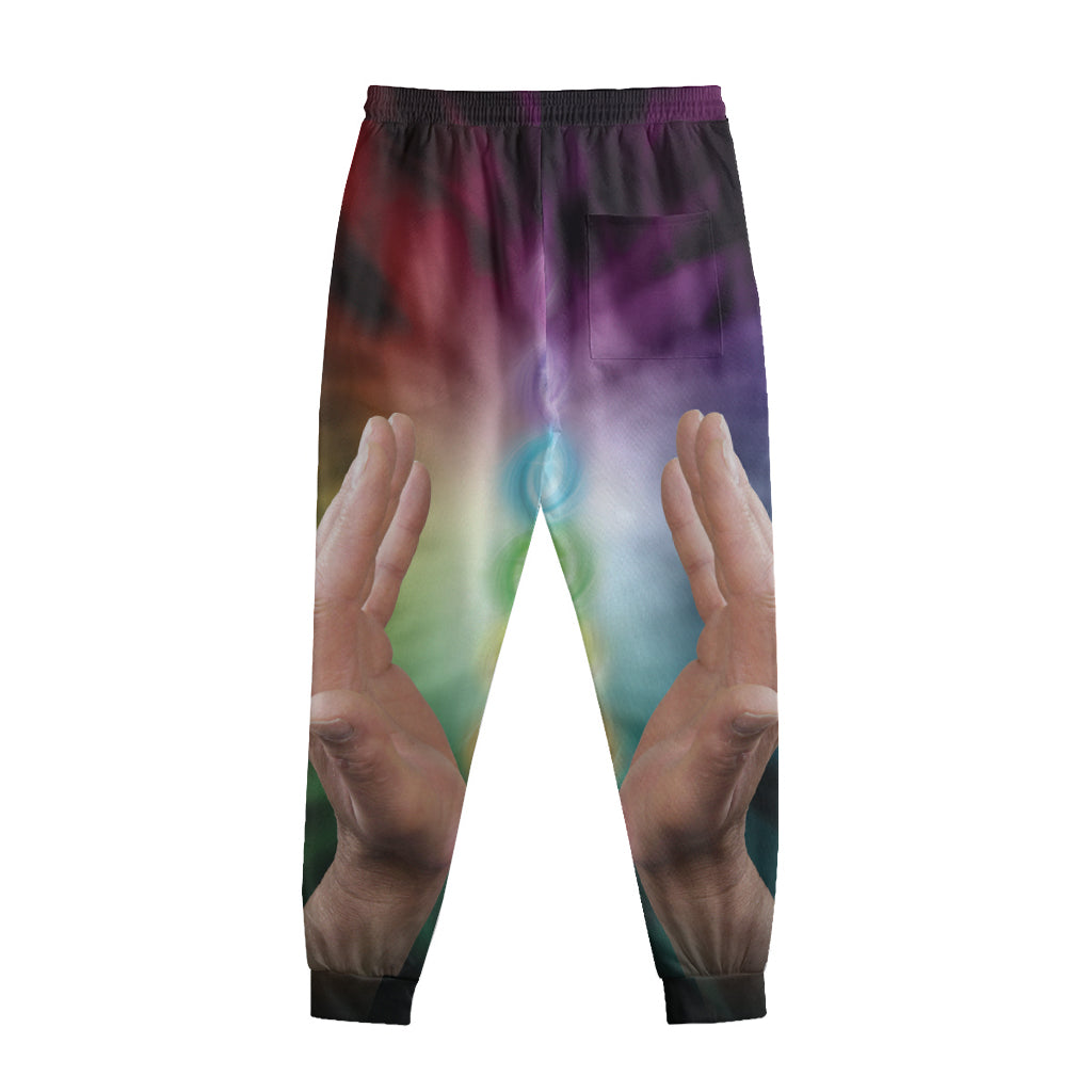 Seven Chakras Energy Print Sweatpants
