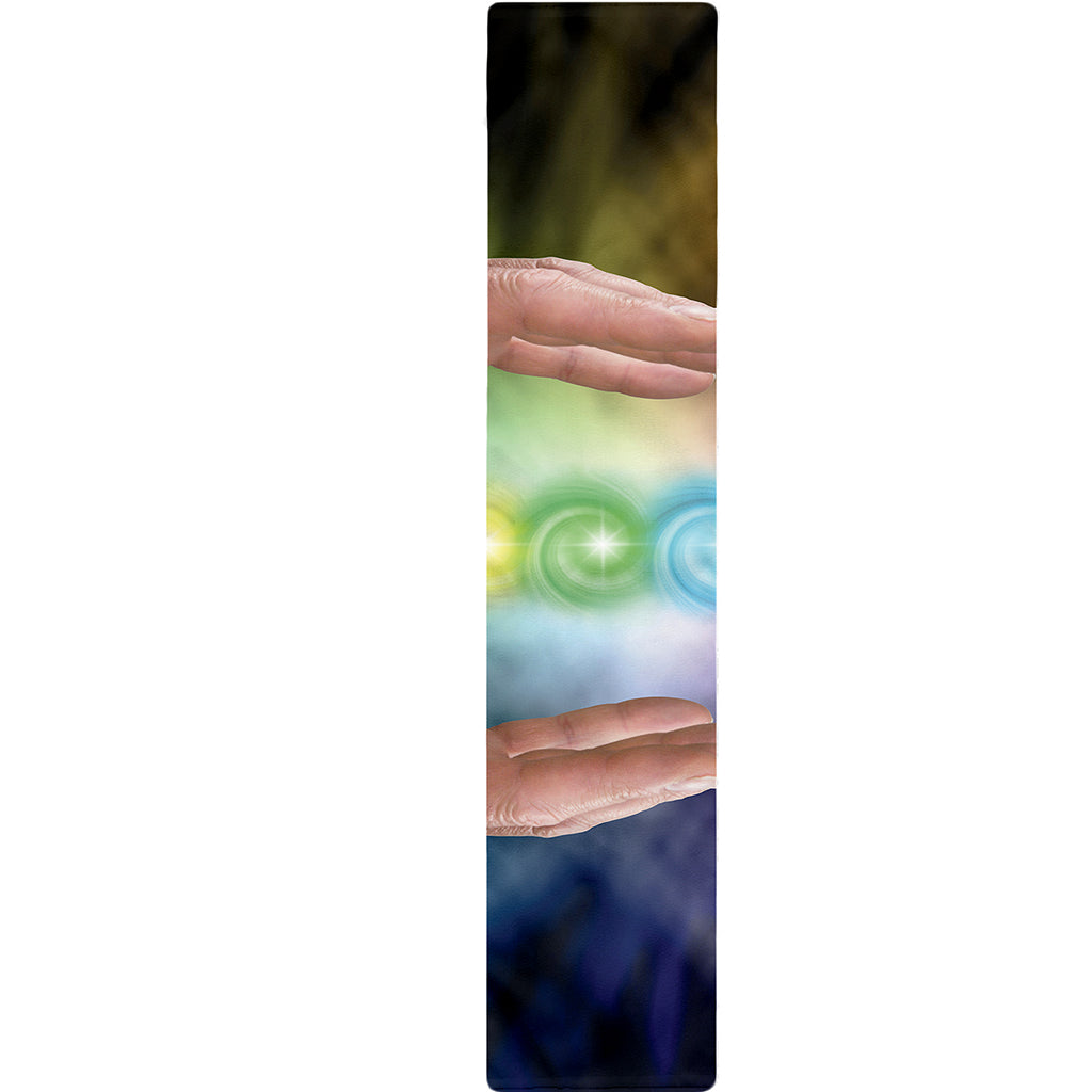 Seven Chakras Energy Print Table Runner