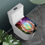 Seven Chakras Energy Print Toilet Lid Cover