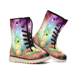 Seven Chakras Energy Print Winter Boots