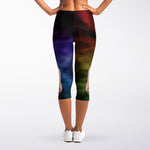 Seven Chakras Energy Print Women's Capri Leggings