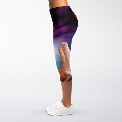 Seven Chakras Energy Print Women's Capri Leggings