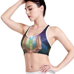 Seven Chakras Energy Print Women's Sports Bra