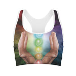 Seven Chakras Energy Print Women's Sports Bra