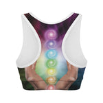 Seven Chakras Energy Print Women's Sports Bra