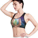 Seven Chakras Energy Print Women's Sports Bra