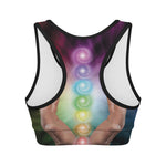 Seven Chakras Energy Print Women's Sports Bra