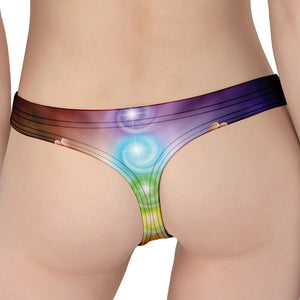 Seven Chakras Energy Print Women's Thong