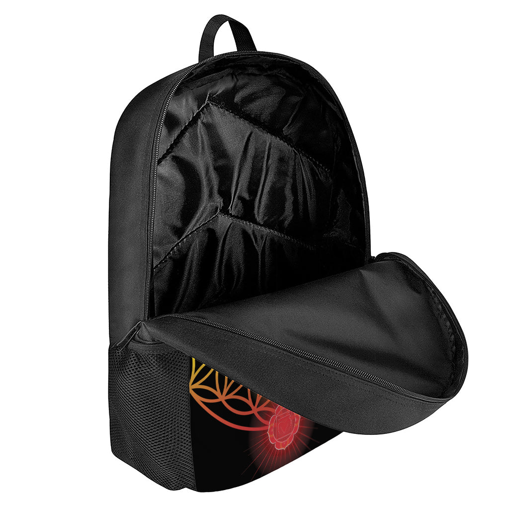 Seven Chakras Flower Of Life Print 17 Inch Backpack