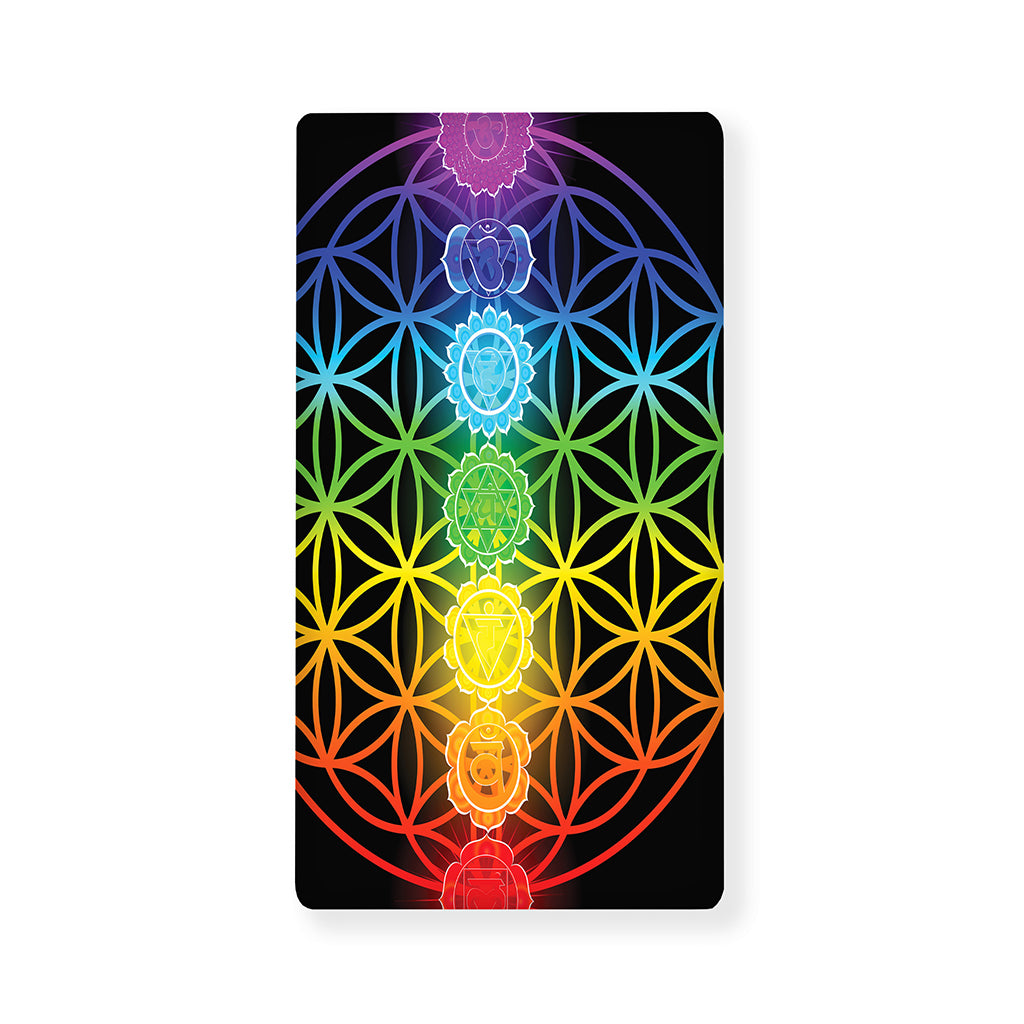 Seven Chakras Flower Of Life Print Baby Crib Sheet