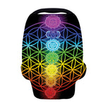 Seven Chakras Flower Of Life Print Baby Seat Cover