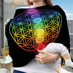 Seven Chakras Flower Of Life Print Baby Seat Cover