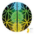 Seven Chakras Flower Of Life Print Basketball