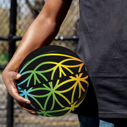 Seven Chakras Flower Of Life Print Basketball