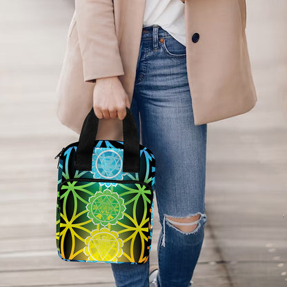 Seven Chakras Flower Of Life Print Bible Tote Bag