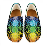 Seven Chakras Flower Of Life Print Casual Shoes