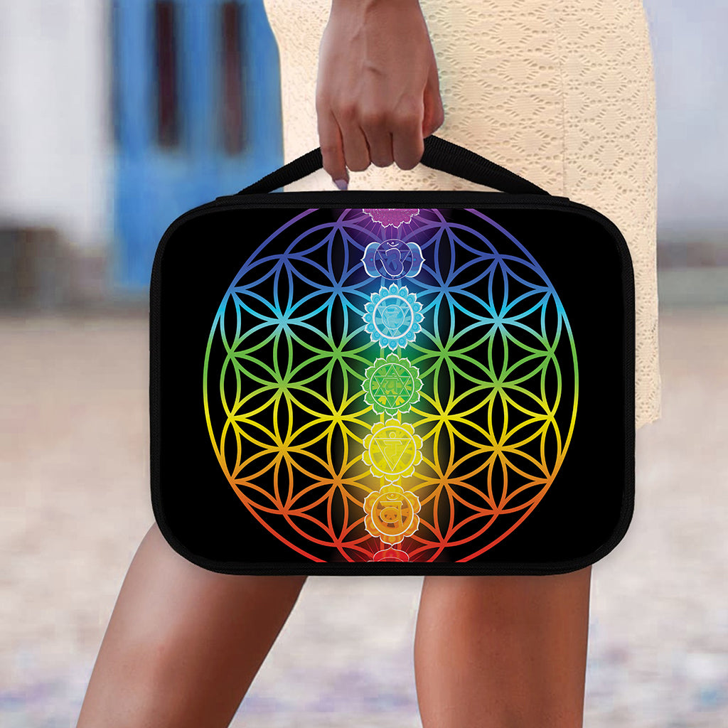 Seven Chakras Flower Of Life Print Classic Bible Case