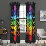 Seven Chakras Flower Of Life Print Curtain
