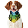 Seven Chakras Flower Of Life Print Dog Bandana