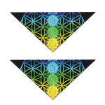 Seven Chakras Flower Of Life Print Dog Bandana