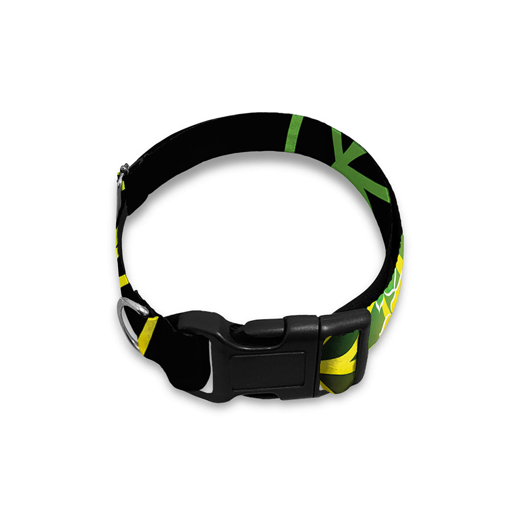 Seven Chakras Flower Of Life Print Dog Collar