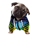 Seven Chakras Flower Of Life Print Dog Zip Up Hoodie