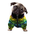 Seven Chakras Flower Of Life Print Dog Zip Up Jacket