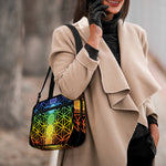 Seven Chakras Flower Of Life Print Double Strap Bible Bag
