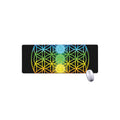 Seven Chakras Flower Of Life Print Extended Mouse Pad