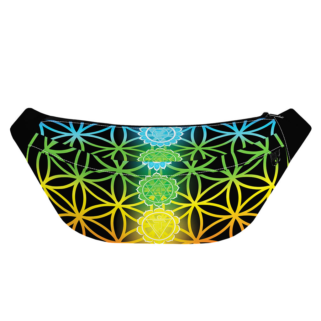 Seven Chakras Flower Of Life Print Fanny Pack