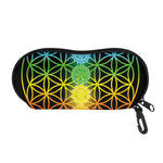 Seven Chakras Flower Of Life Print Glasses Case