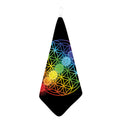 Seven Chakras Flower Of Life Print Hand Towel